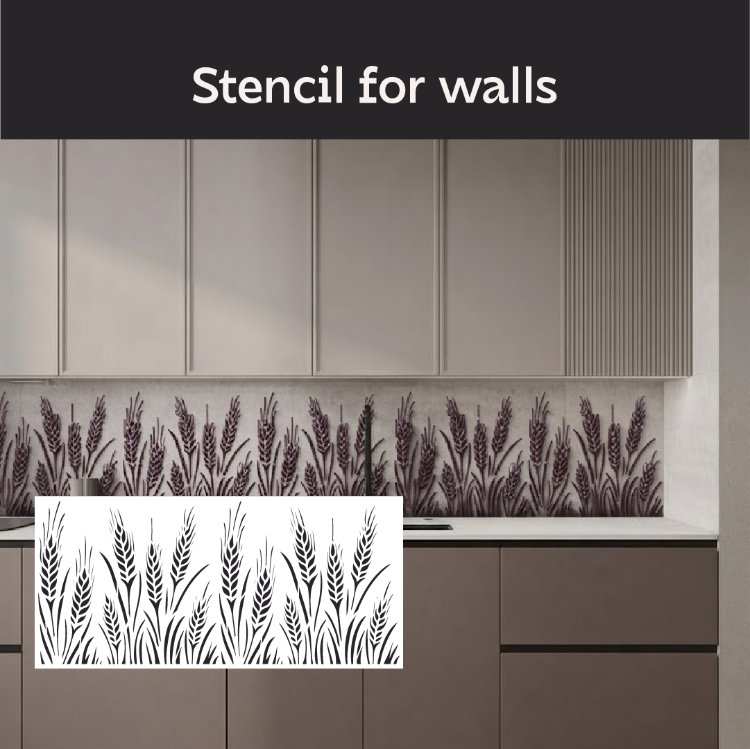 DFA Reusable Stencil "Nature" for Plaster and Paint 0.3–1 mm  (P00192)