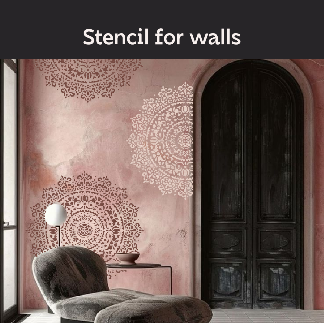 Spectacular circular pattern with DFA stencil - simple, fast, stylish 0.3-1 mm (C00013)