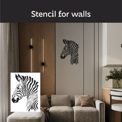 DFA "Zebra" Stencil — create a sense of lightness in your interior. Thickness: 0.3–1 mm (J00080)