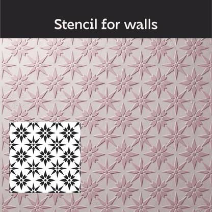 Create modern designs easily with the DFA Geometric Pattern 0.3-1 mm stencil (G00165)