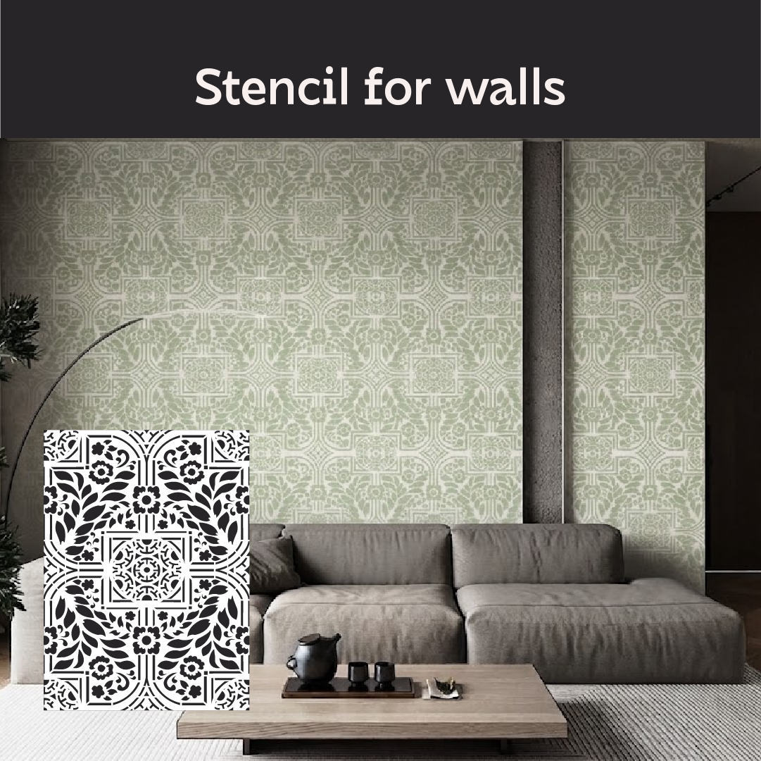 Create modern designs easily with the DFA Geometric Pattern 0.3-1 mm stencil (G00167)