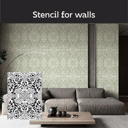 Create modern designs easily with the DFA Geometric Pattern 0.3-1 mm stencil (G00167)