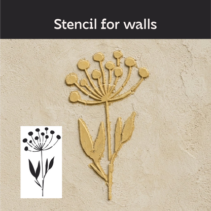 DFA "Flower" Stencil for Decoupage on Interior Decor Items (P00209)