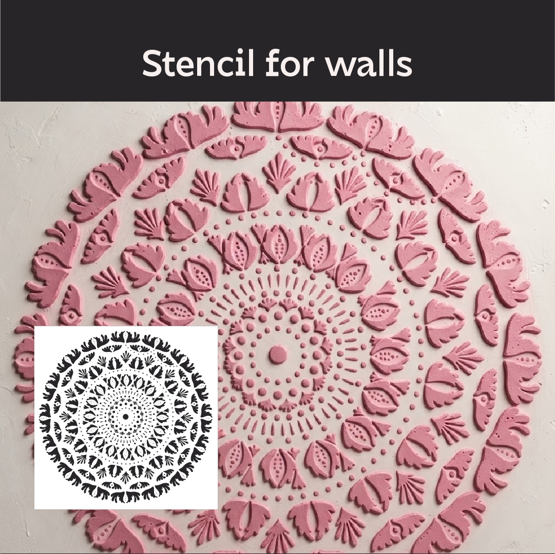 Elegant decorative accent – DFA stencil Round pattern 0.3-1 mm (C00154)