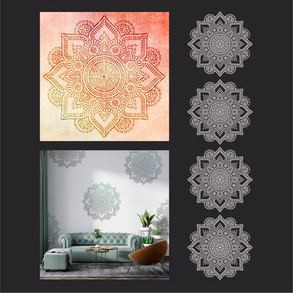 DFA Stencil "Mandala" - easily create beautiful and symmetrical decor 0.3-1 mm (С00139)