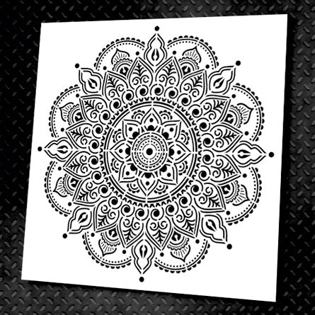 Stencil DFA reusable Round pattern 26 for plaster and paint 0.3-1mm (C00026)