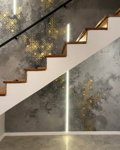 DFA decorative stencil: square pattern - simple and effective 0.3-1 mm (K00130)