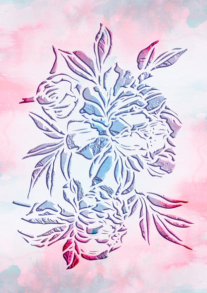 DFA nature stencil for walls for plaster and paint 0.3-1mm (P00140)