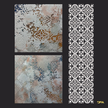 Stencil DFA Square pattern for plaster and paint 0.3-1 mm (K00115)