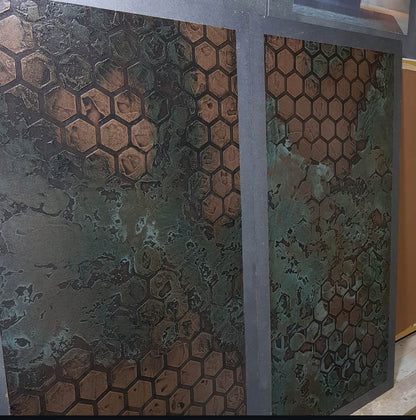 Trendy geometric decor in a few steps with DFA stencil Geometry Honeycomb 0.3-1 mm (G00030)