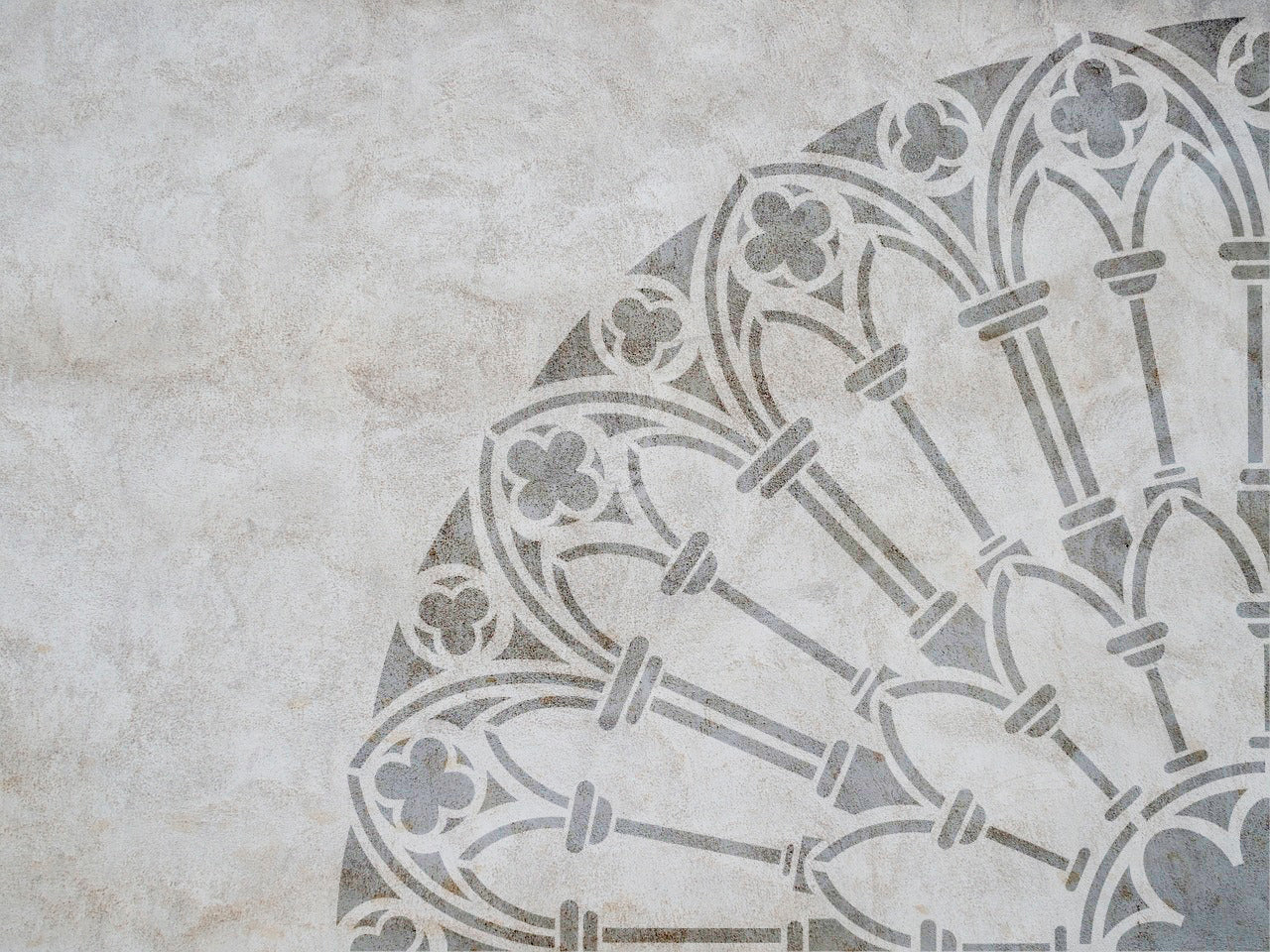 Stencil DFA reusable Round pattern for plaster and paint 0.3-1mm (C00092)