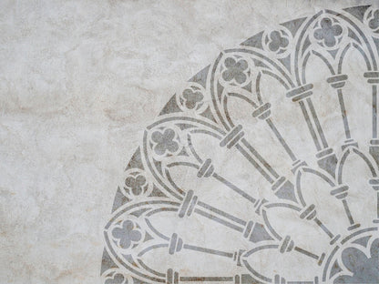 Stencil DFA reusable Round pattern for plaster and paint 0.3-1mm (C00092)
