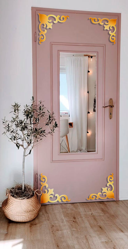 Play of Light and Space: DFA Corner Pattern Room Expanding Mirror 2pcs/4pcs (YA00031)