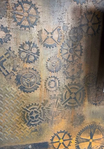 Loft aesthetics in detail - stencil DFA Mechanism for decorative decoration 0.3-1 mm (L00006-d)