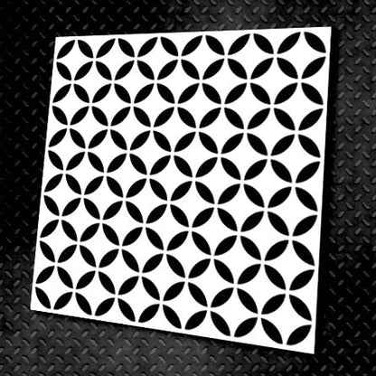 Geometric ornaments DFA - stylish stencil for decorative plaster and paint 0.3-1 mm (G00023)
