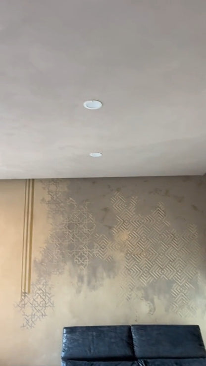 DFA stencils for decoration (Geometry 11 + Geometry 15) for plaster and paint 0.3-1 mm (N00132)