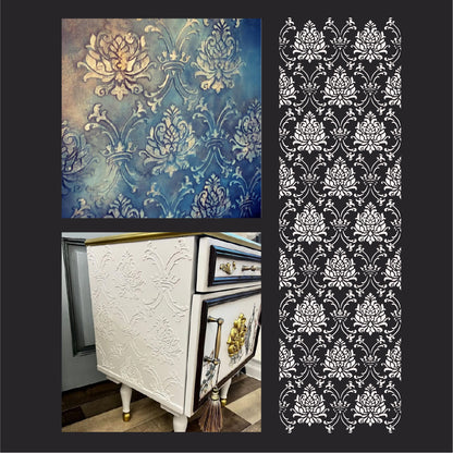 Stencil DFA Damascus - exquisite ornament for walls and furniture 0.3-1 mm (D00063)