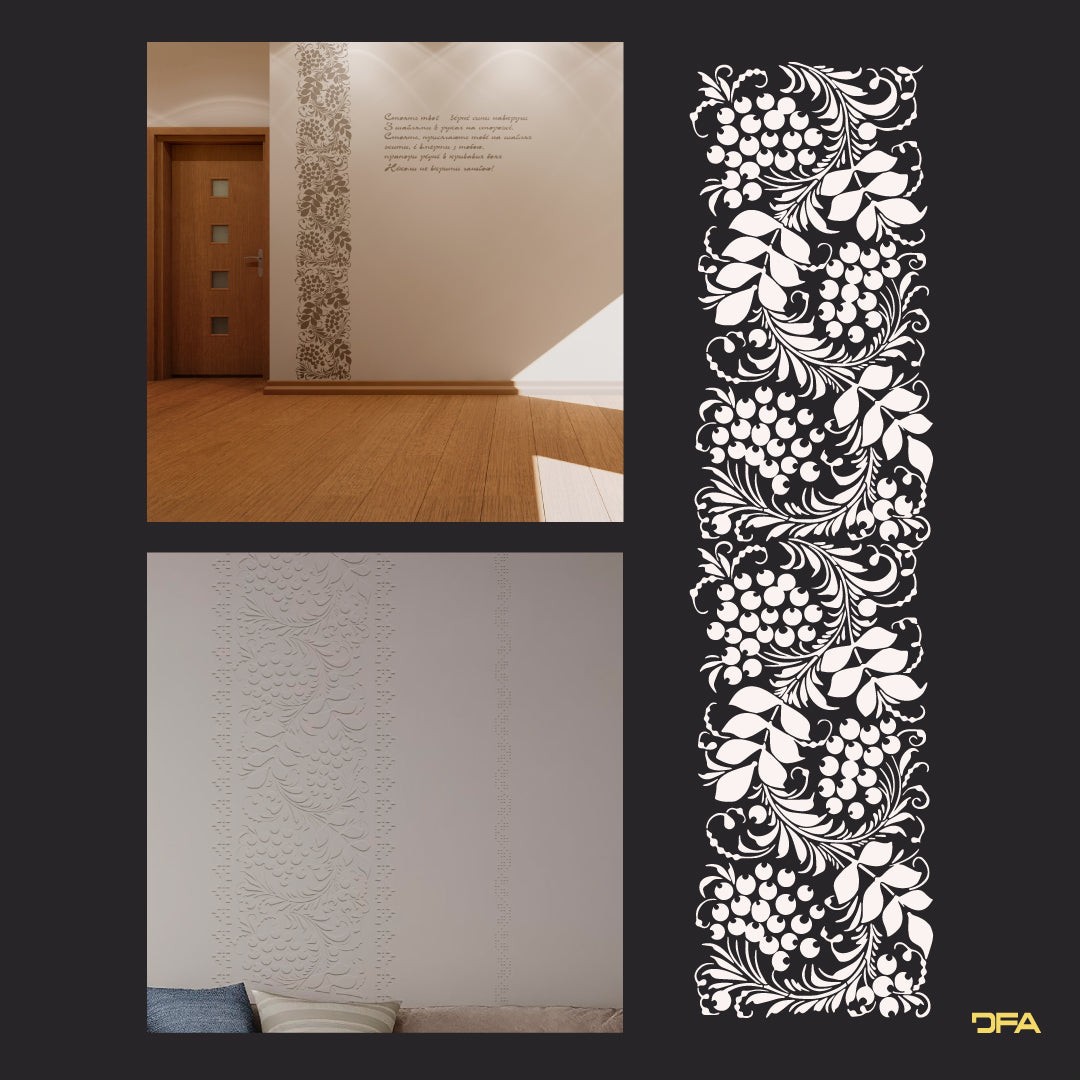 Stencil DFA Embroidery for plaster and paint 0.3-1mm (Z00047)