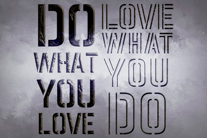 Stencil DFA Do what you love for plaster and paint 0.3-1mm (X00127)