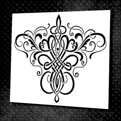 Reusable stencil DFA Damascus, for plaster 0.3-1mm (D00009)
