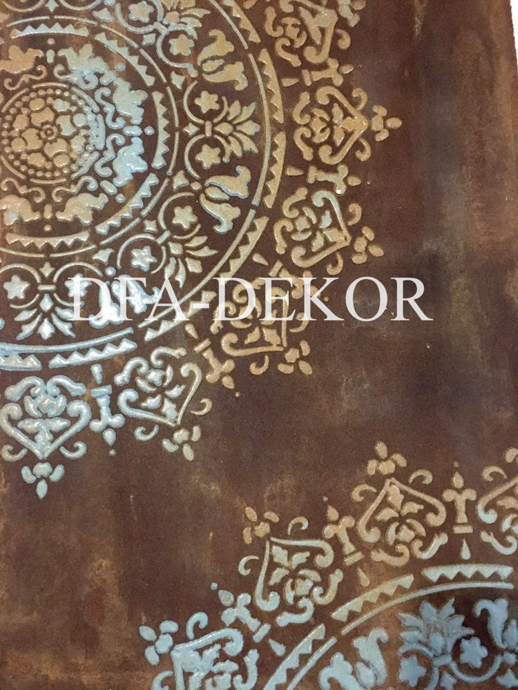Spectacular circular pattern with DFA stencil - simple, fast, stylish 0.3-1 mm (C00013-d2)