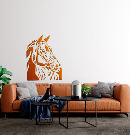Stencil Horse DFA animals for walls for plaster and paint 0.3-1mm (J00048)