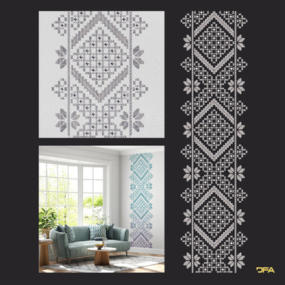 Stencil DFA Embroidery for plaster and paint 0.3-1mm (Z00063)