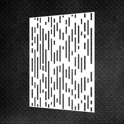 Modern design with stencil DFA Geometry for decorative plaster and paint 0.3-1 mm (G00012)