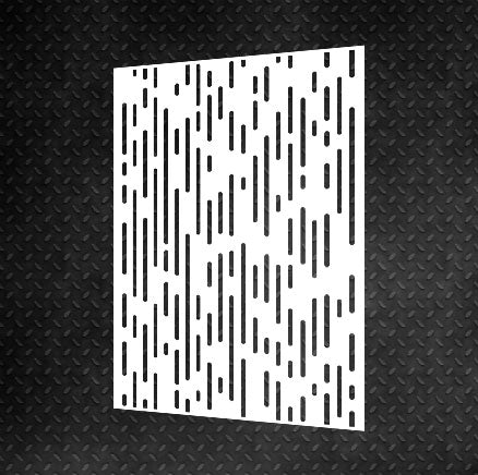 Modern design with stencil DFA Geometry for decorative plaster and paint 0.3-1 mm (G00012)