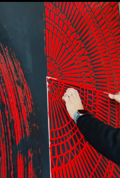 Create unique walls with DFA Stencil Round Pattern 0.3-1mm (C00125)