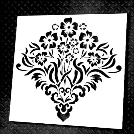Reusable stencil DFA Damascus, for plaster and paint 0.3-1mm (D00017)