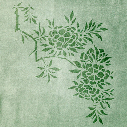 Stencil DFA for walls azalea flower for plaster and paint 0.3-1mm (P00130)