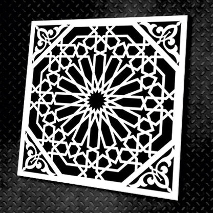 Decorative stencil DFA square pattern, 0.3-1mm (K00014)