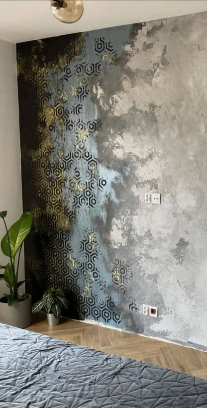 Unique geometric interior design with DFA stencil Geometry 0.3-1mm (G00025)