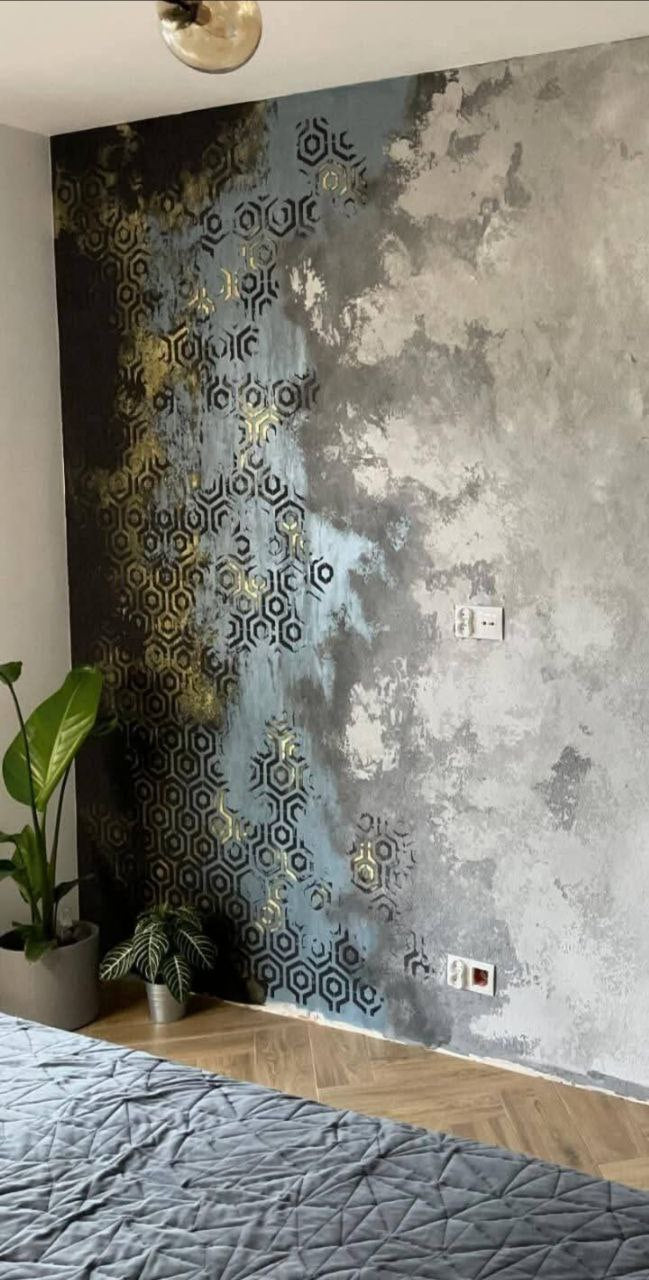 Unique geometric interior design with DFA stencil Geometry 0.3-1mm (G00025)