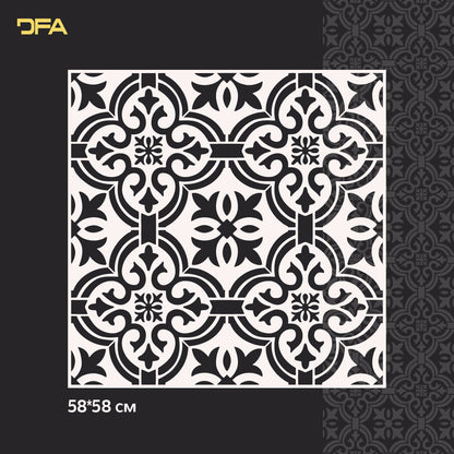 Stencil DFA Square pattern for plaster and paint 0.3-1 mm (K00115)