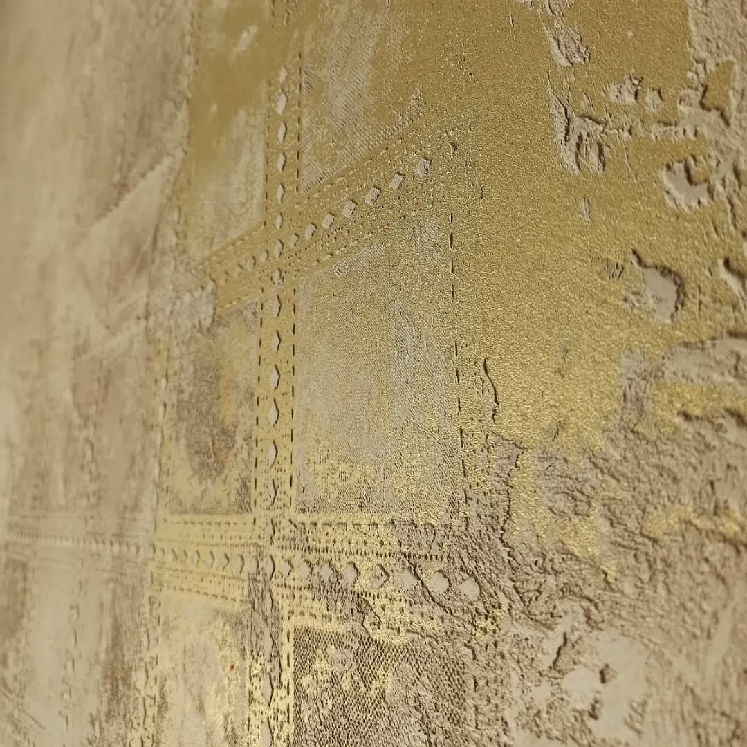 A simple solution for a stylish interior - DFA stencil with a square ornament 0.3-1 mm (K00011)