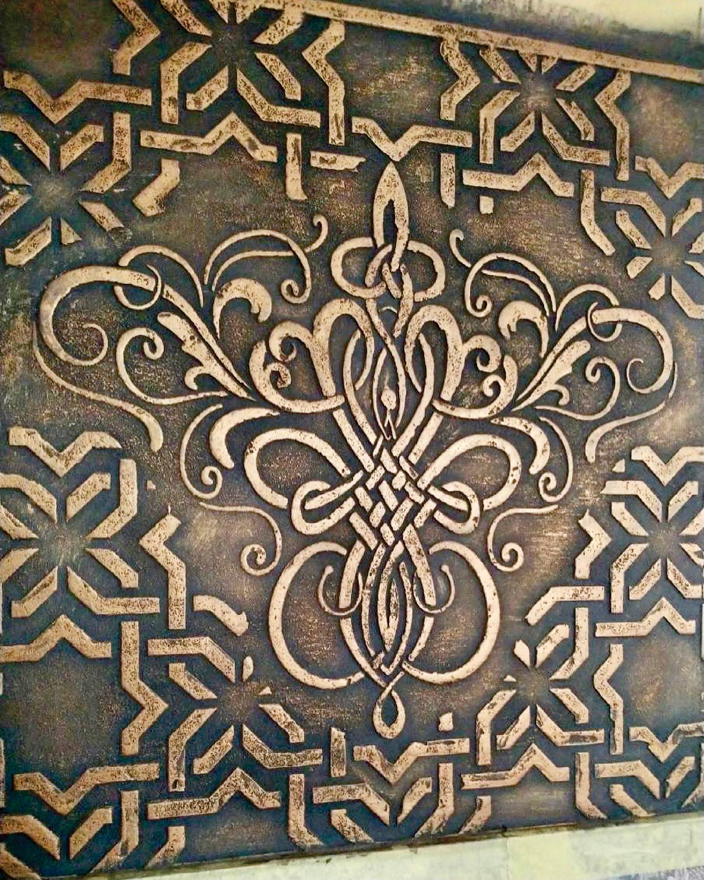 Reusable stencil DFA Damascus, for plaster 0.3-1mm (D00009)