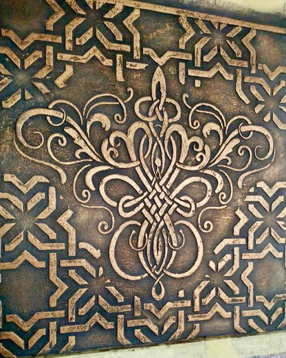 Reusable stencil DFA Damascus, for plaster 0.3-1mm (D00009)