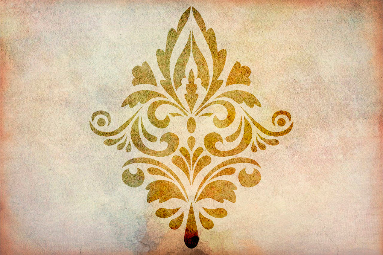 Reusable stencil DFA Damascus, for plaster 0.3-1mm (D00048)