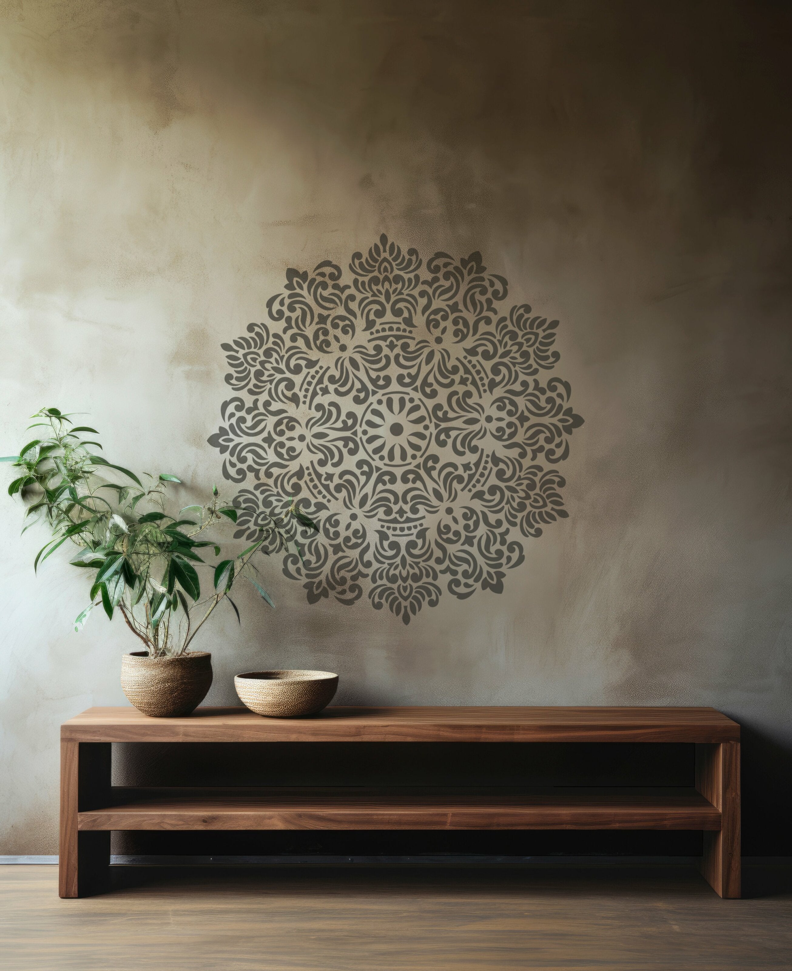 Stencil DFA reusable Round pattern for plaster and paint 0.3-1mm (C00089)