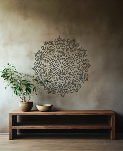 Stencil DFA reusable Round pattern for plaster and paint 0.3-1mm (С00089), 1mm - For plaster