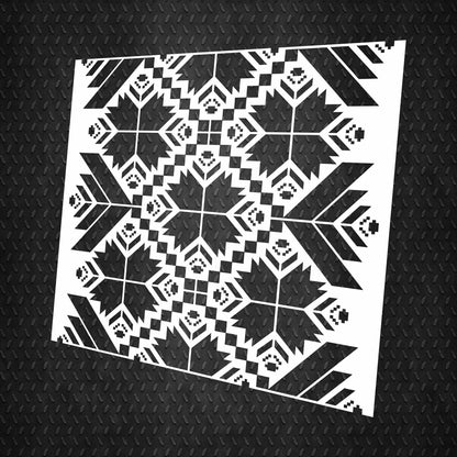 Ethno Stencil DFA Embroidery for plaster and paint 0.3-1mm (Z00045)