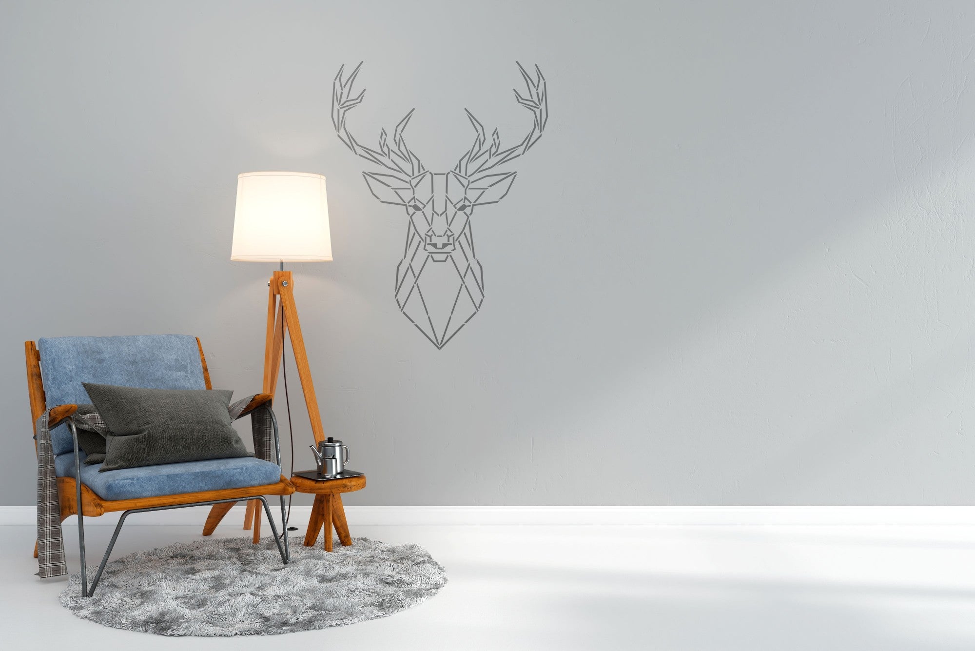 Stencil DFA Deer animal for plaster and paint 0.3-1mm (J00003)