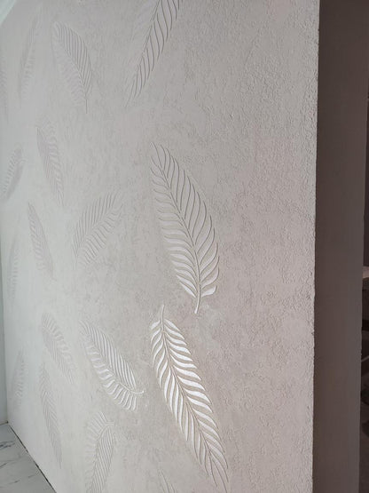 Stencil DFA for decoration Nature Palm leaf for plaster and paint 0.3-1mm (Р00005)