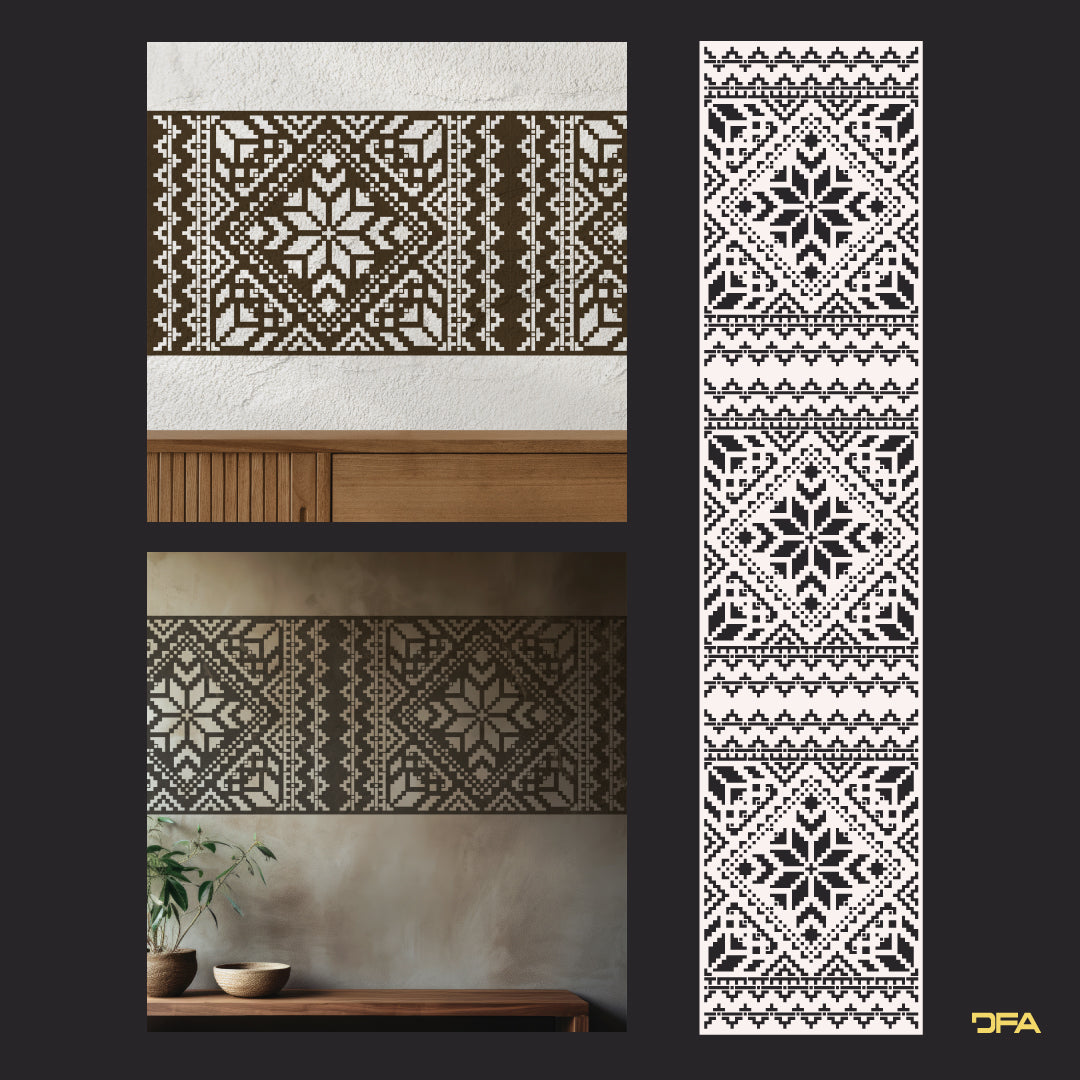 Stencil DFA Embroidery for plaster and paint 0.3-1mm (Z00041)