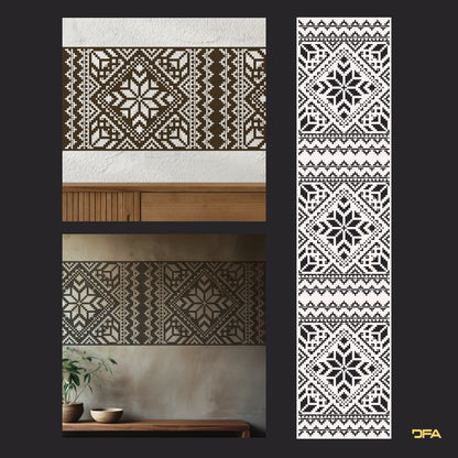 Stencil DFA Embroidery for plaster and paint 0.3-1mm (Z00041)