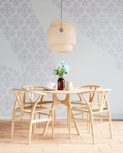 Oriental ornament with stencil DFA for decorative plaster and paint 0.3-1 mm (V00078)
