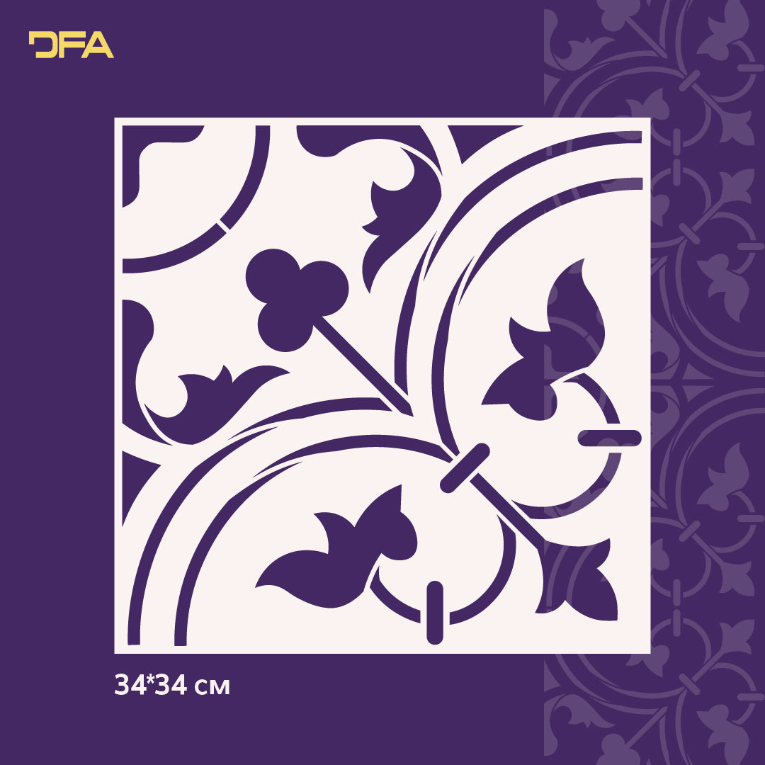 Stencil DFA Square pattern, for plaster and paint 0.3-1mm (K00111)