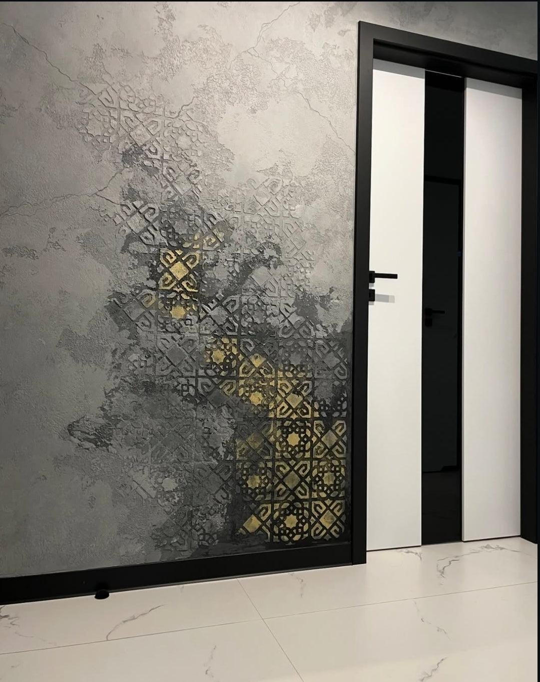 DFA decorative stencil: square pattern - simple and effective 0.3-1 mm (K00130)